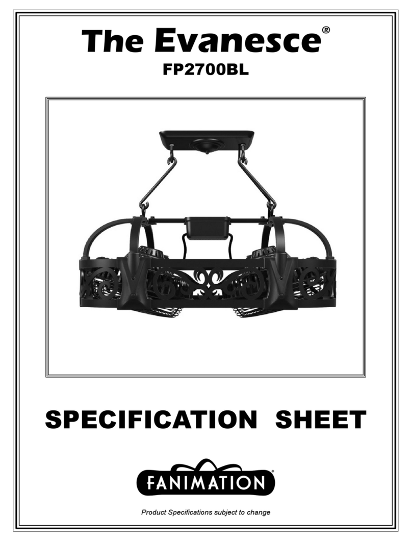 Fanimation Evanesce FP2700BL User manual