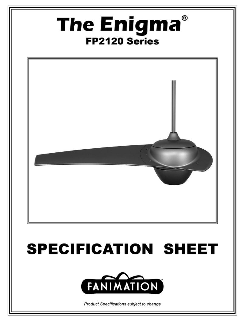 Fanimation Enigma FP2120 Series User manual