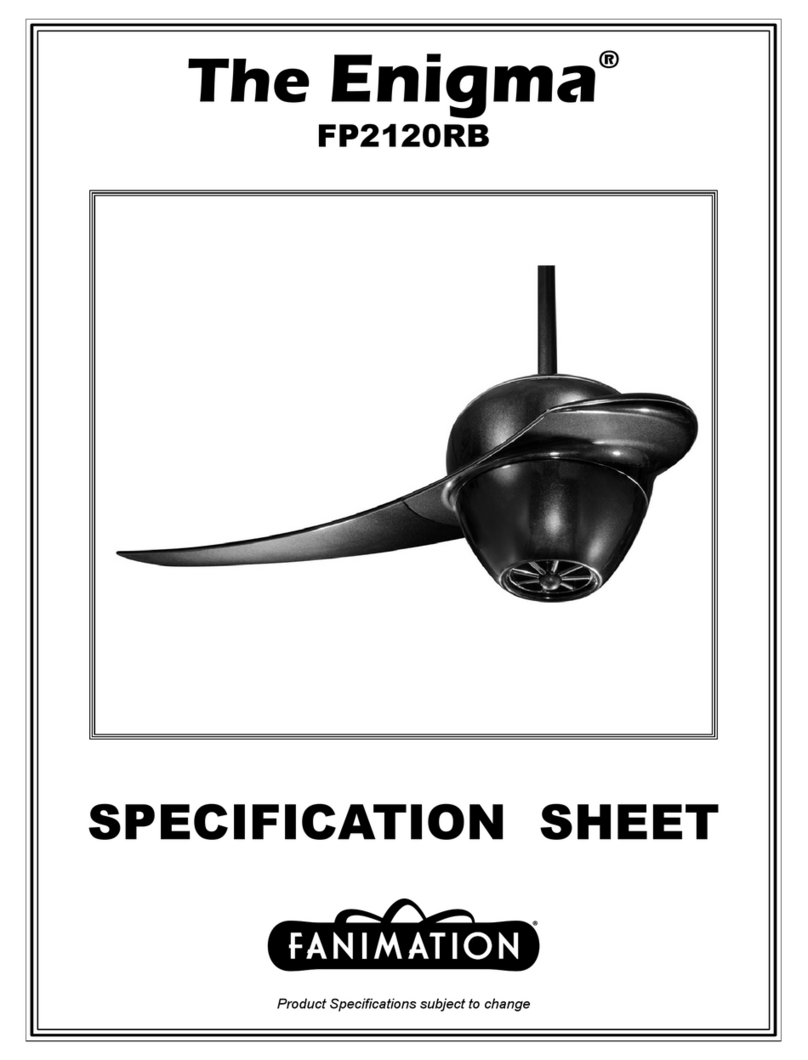 Fanimation Enigma FP2120RB User manual