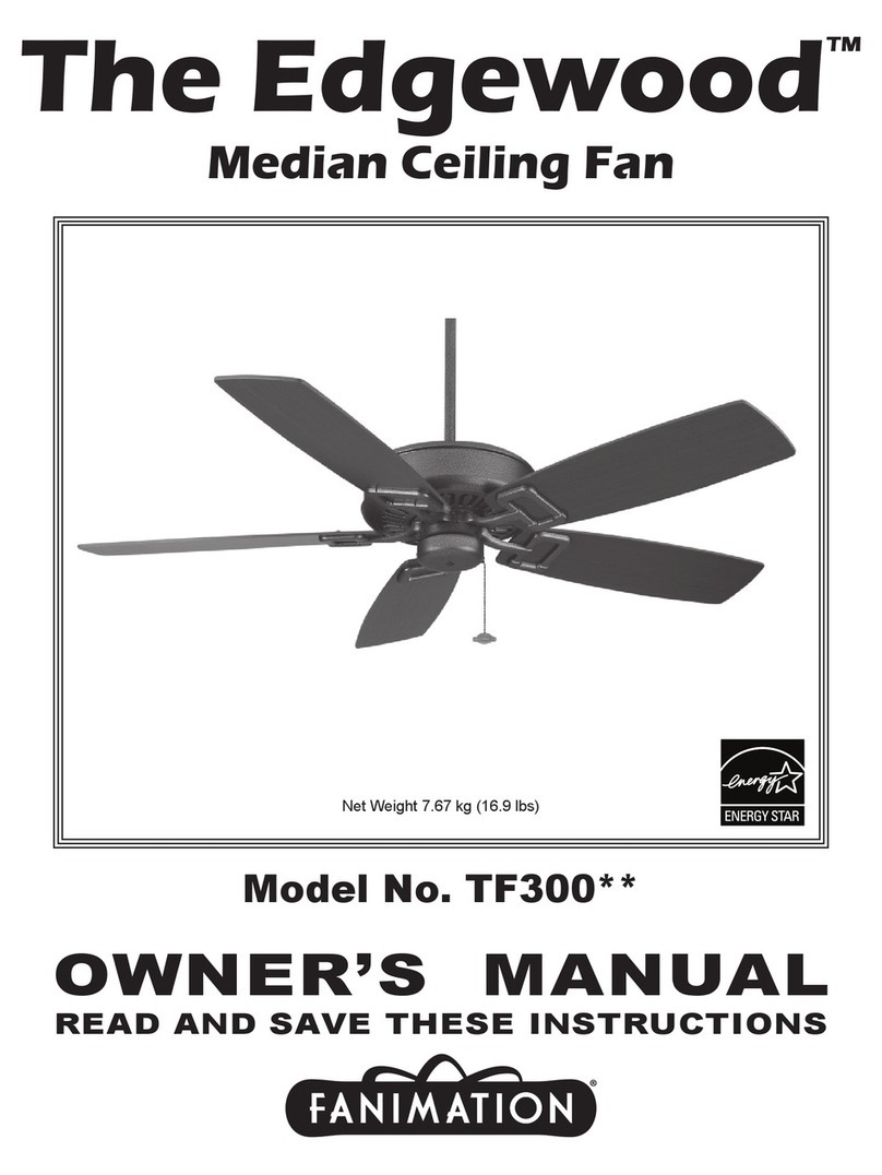 Fanimation Edgewood TF300 Series User manual