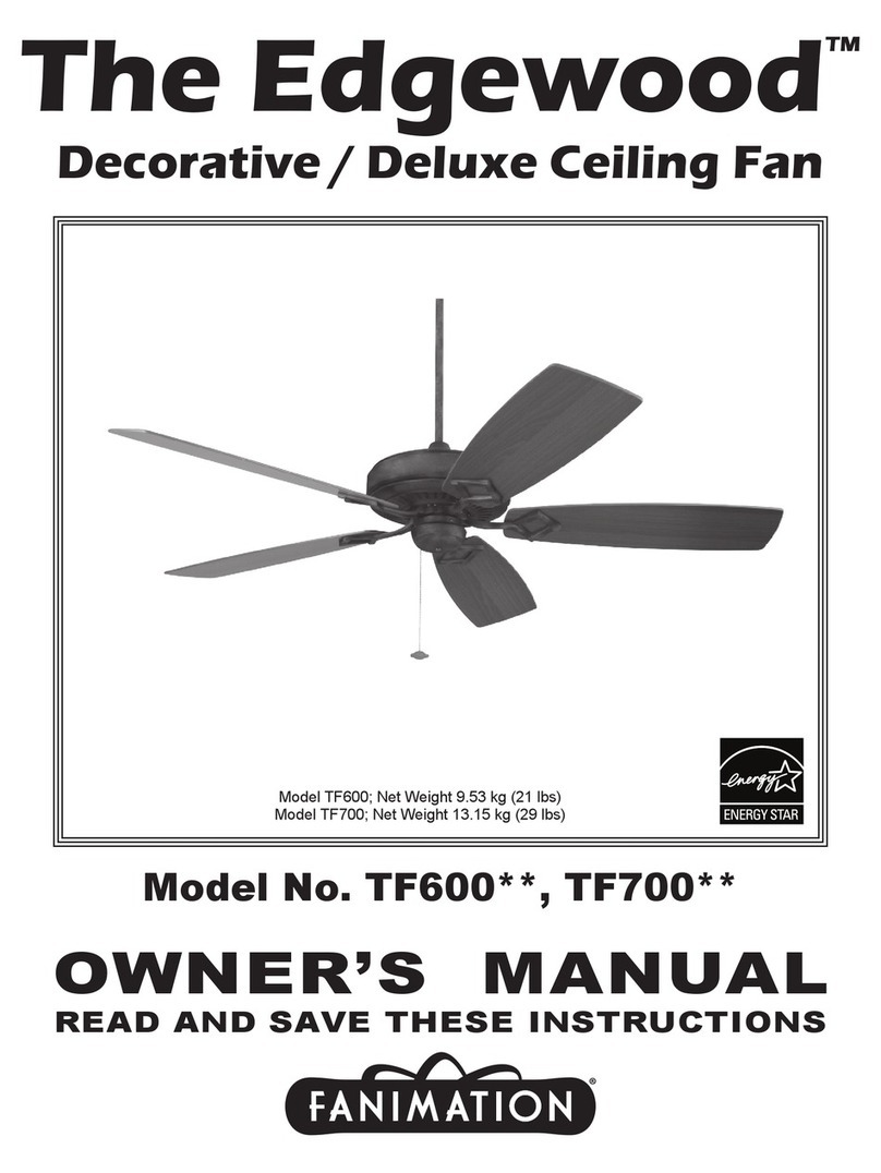 Fanimation Edgewood TF600 Series owner's manual