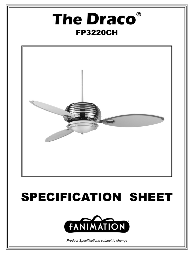 Fanimation Draco FP3220CH User manual