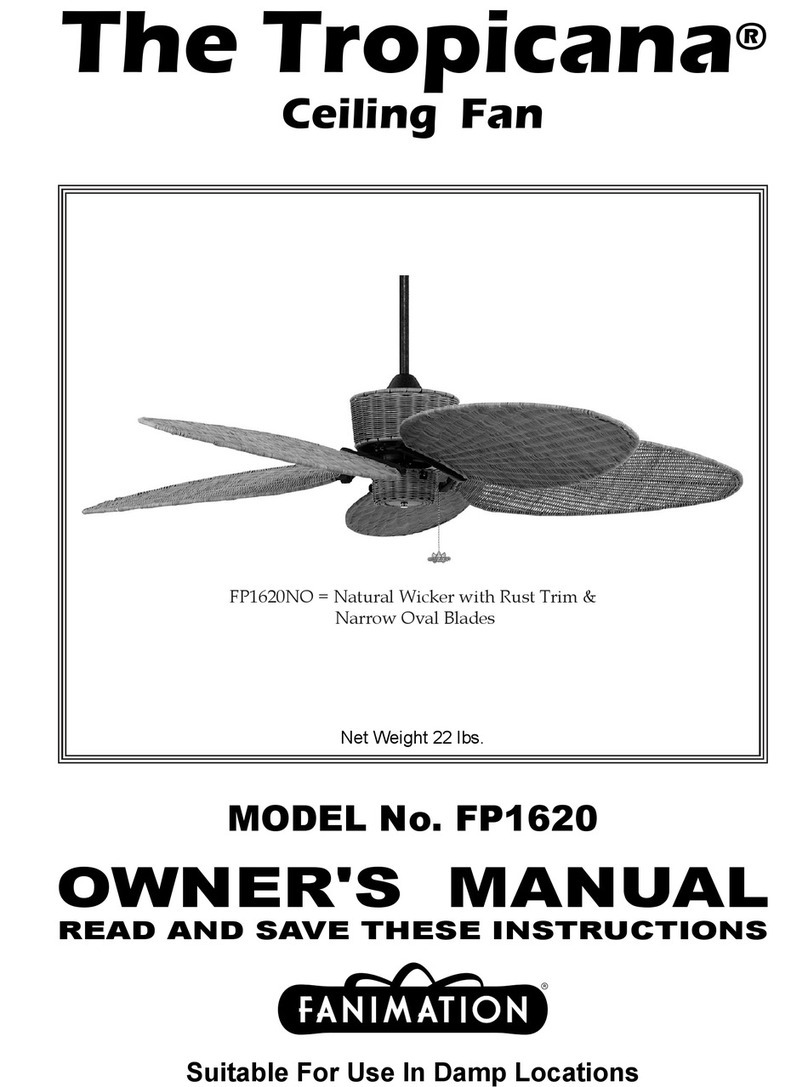 Fanimation Tropicana FP1620 User manual