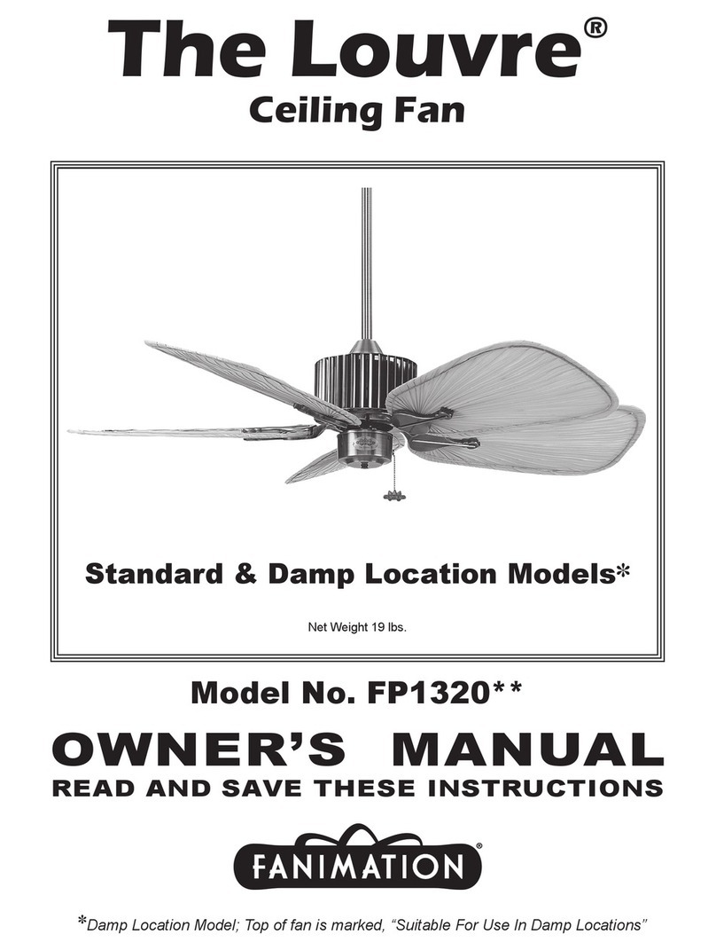 Fanimation Louvre FP1320 Series User manual
