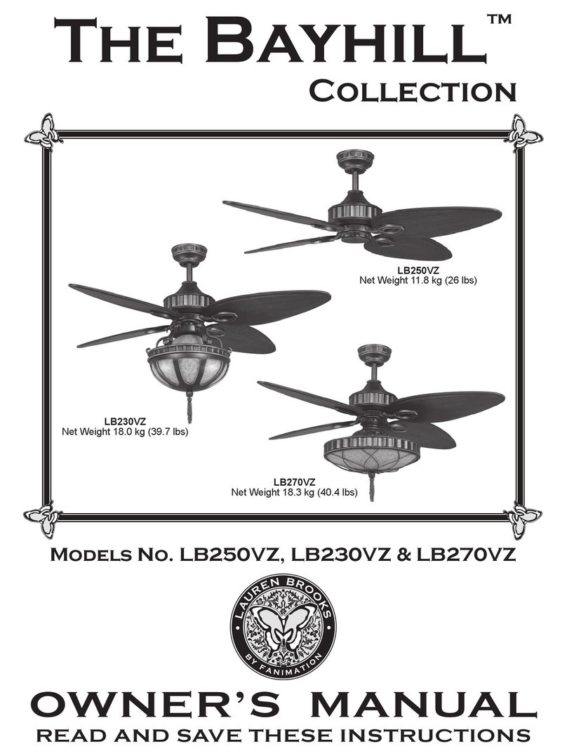 Fanimation Bayhill LB230VZ owner's manual