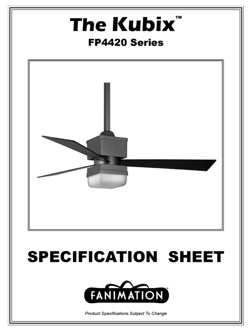 Fanimation Kubix FP4420 Series User manual