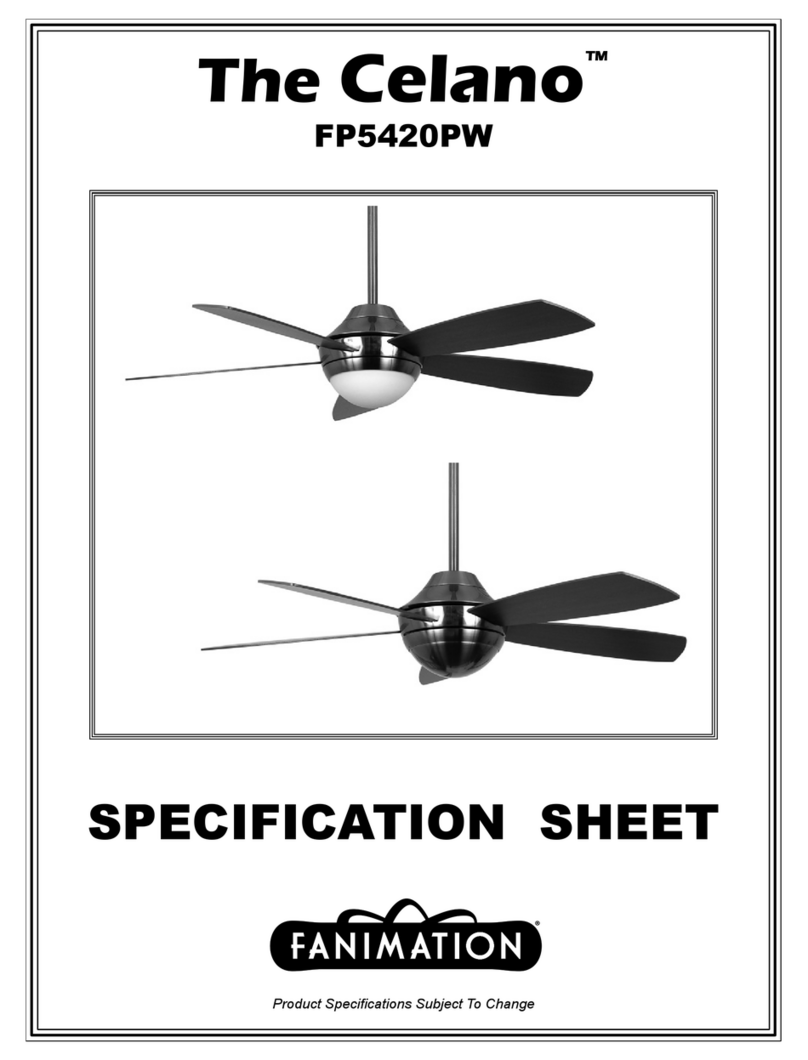 Fanimation The Celano FP5420PW User manual