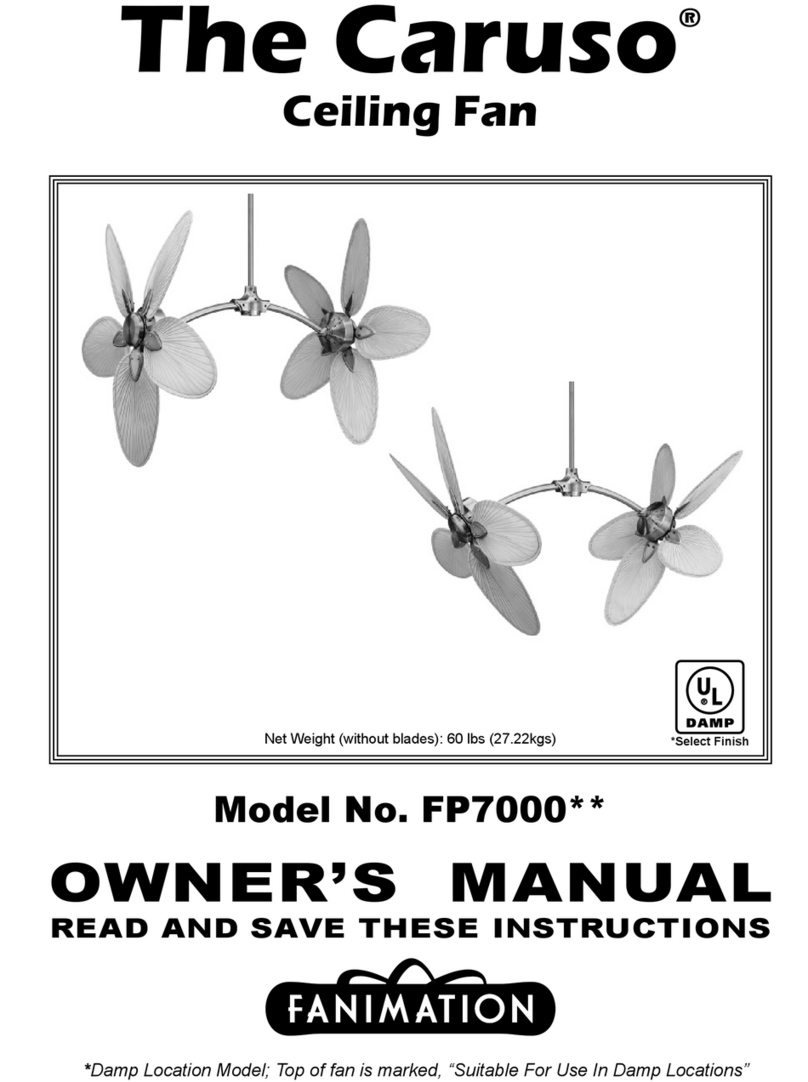 Fanimation The Caruso FP7000 Series owner's manual