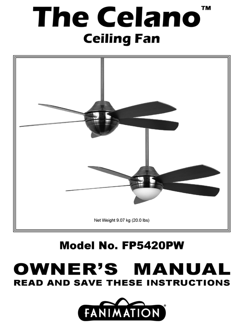 Fanimation The Celano FP5420PW owner's manual Fanimation The Celano FP5420PW owner's manual