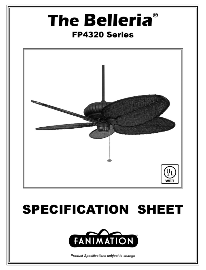 Fanimation Belleria FP4320 Series User manual