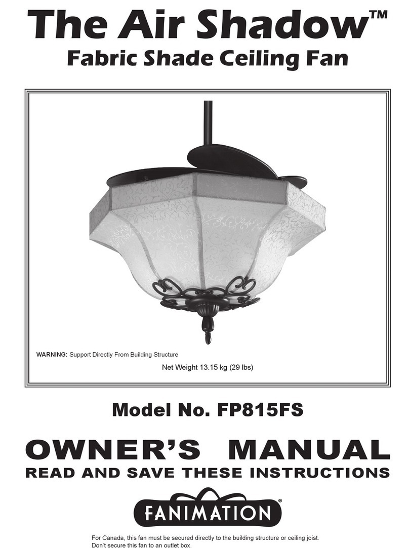 Fanimation Air Shadow FP815FS User manual