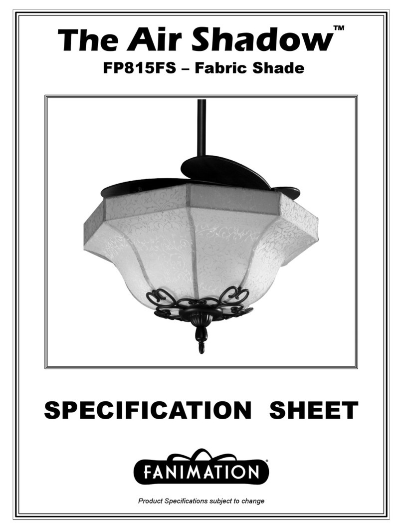 Fanimation Air Shadow FP815FS User manual