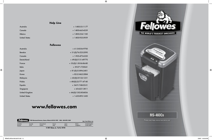 Fellowes Microshred MS-460Cs user guide