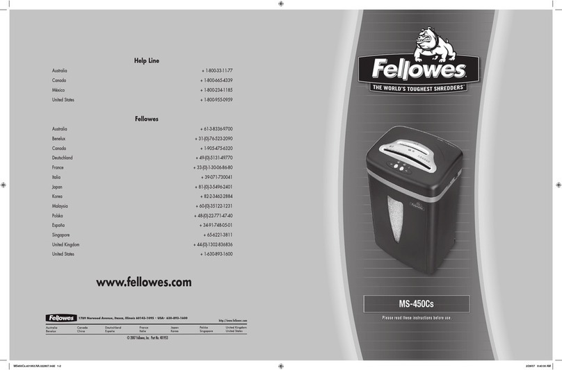 Fellowes Microshred MS-450Cs User manual