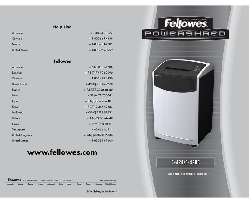 Fellowes Powershred C-420 User manual