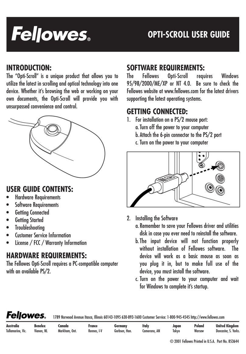 Fellowes Opti-Scroll User manual