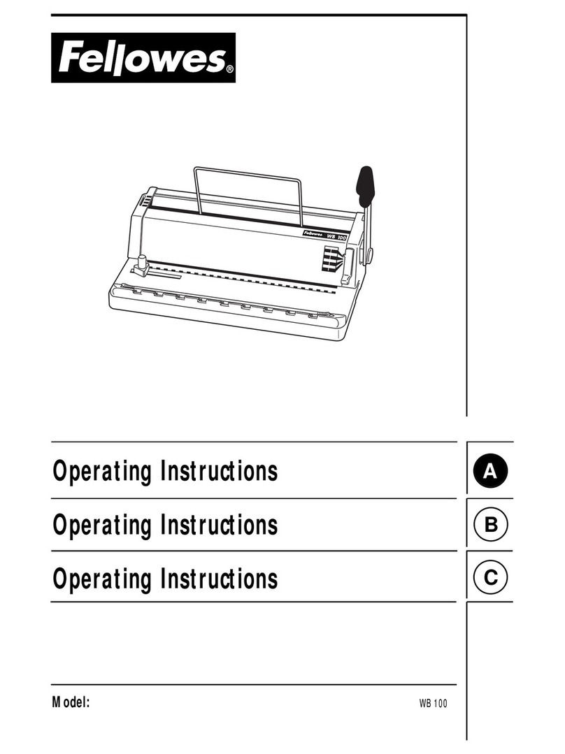 Fellowes WB100 operating instructions