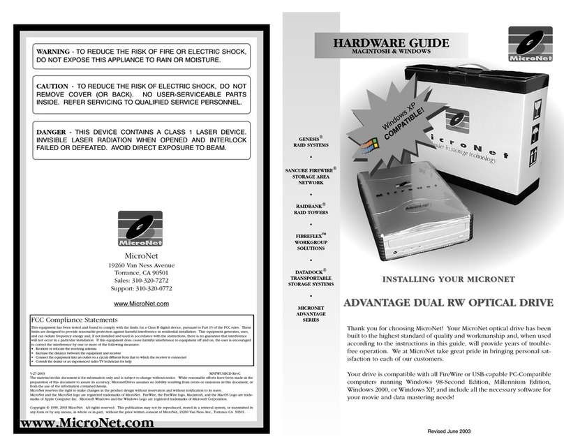 Fantom Drives FDDRWU2P20D Hardware guide
