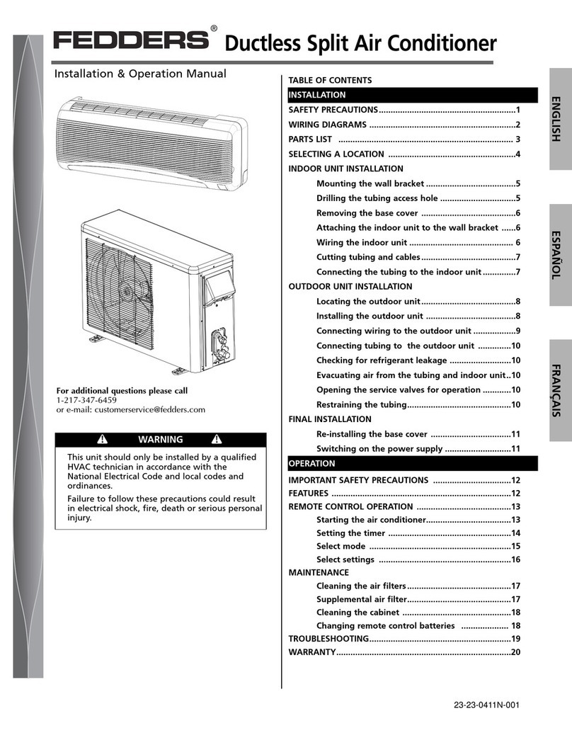 Fedders HFC1009N2F User manual