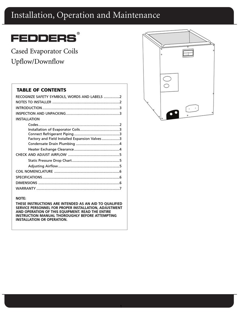 Fedders AC1A024A Installation, operation and maintenance