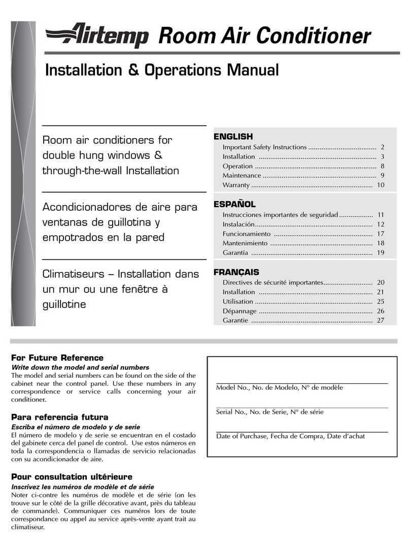 Airtemp B6K32E7A User manual