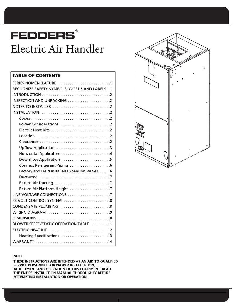 Fedders AFPB24B1 instruction manual