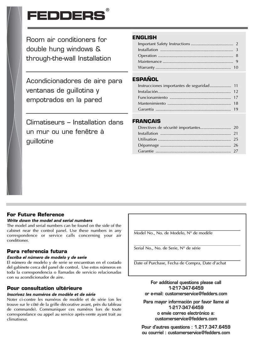 Fedders A6K32E7B user manual