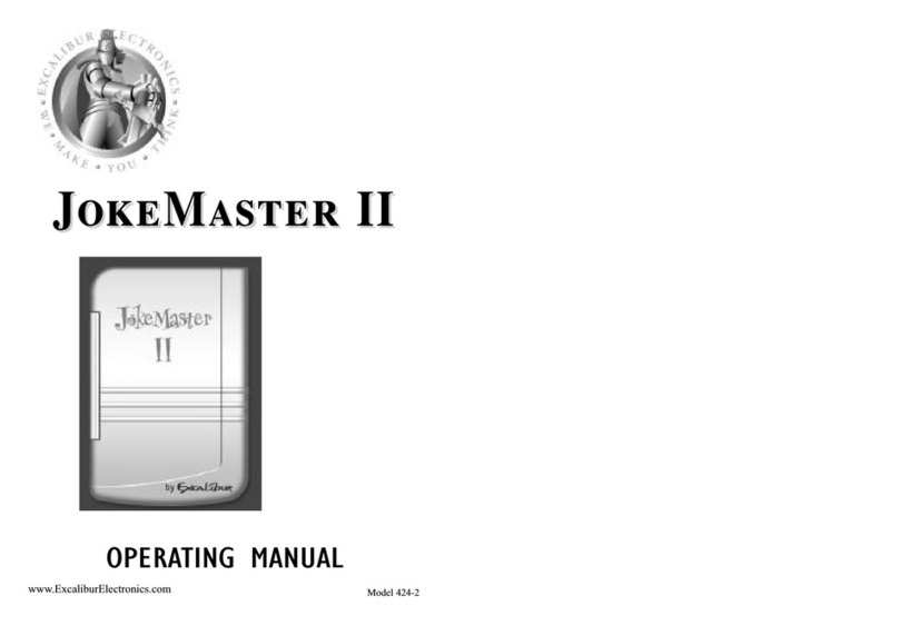Excalibur 424-2 User manual