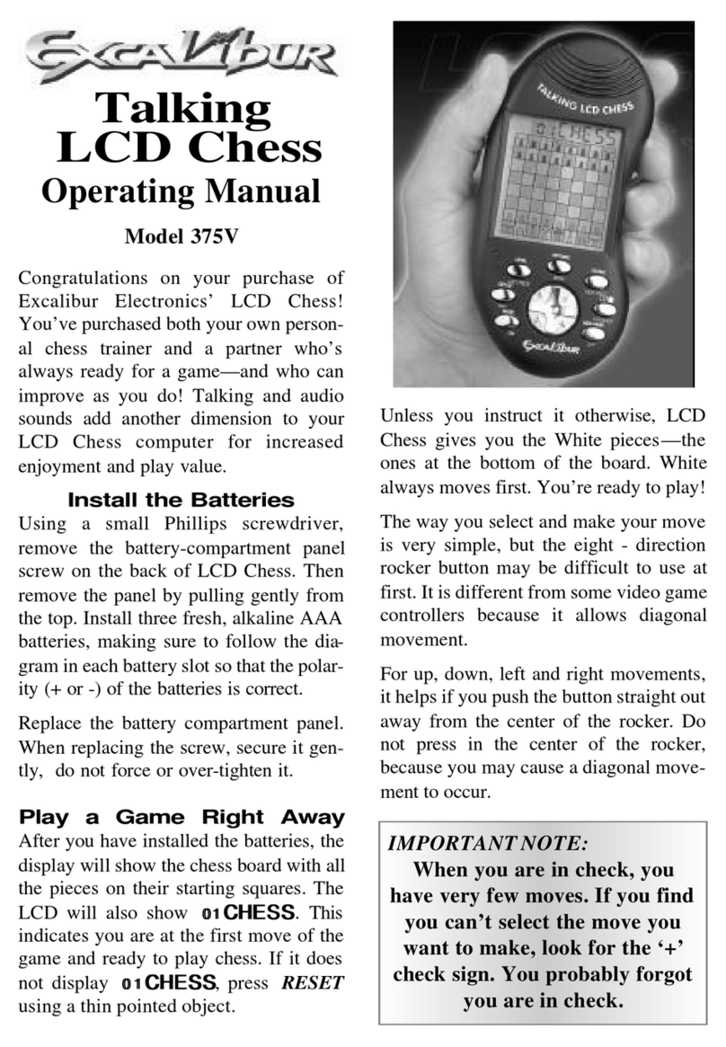 Excalibur 375V operating manual