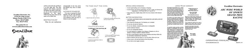 Excalibur 335 User manual