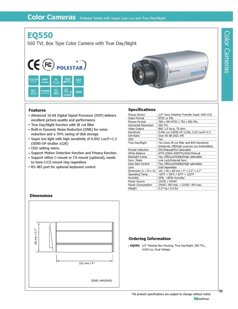 EverFocus PoleStar EQ550 User manual