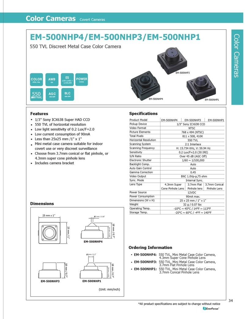 EverFocus EM-500NHP1 Specifications