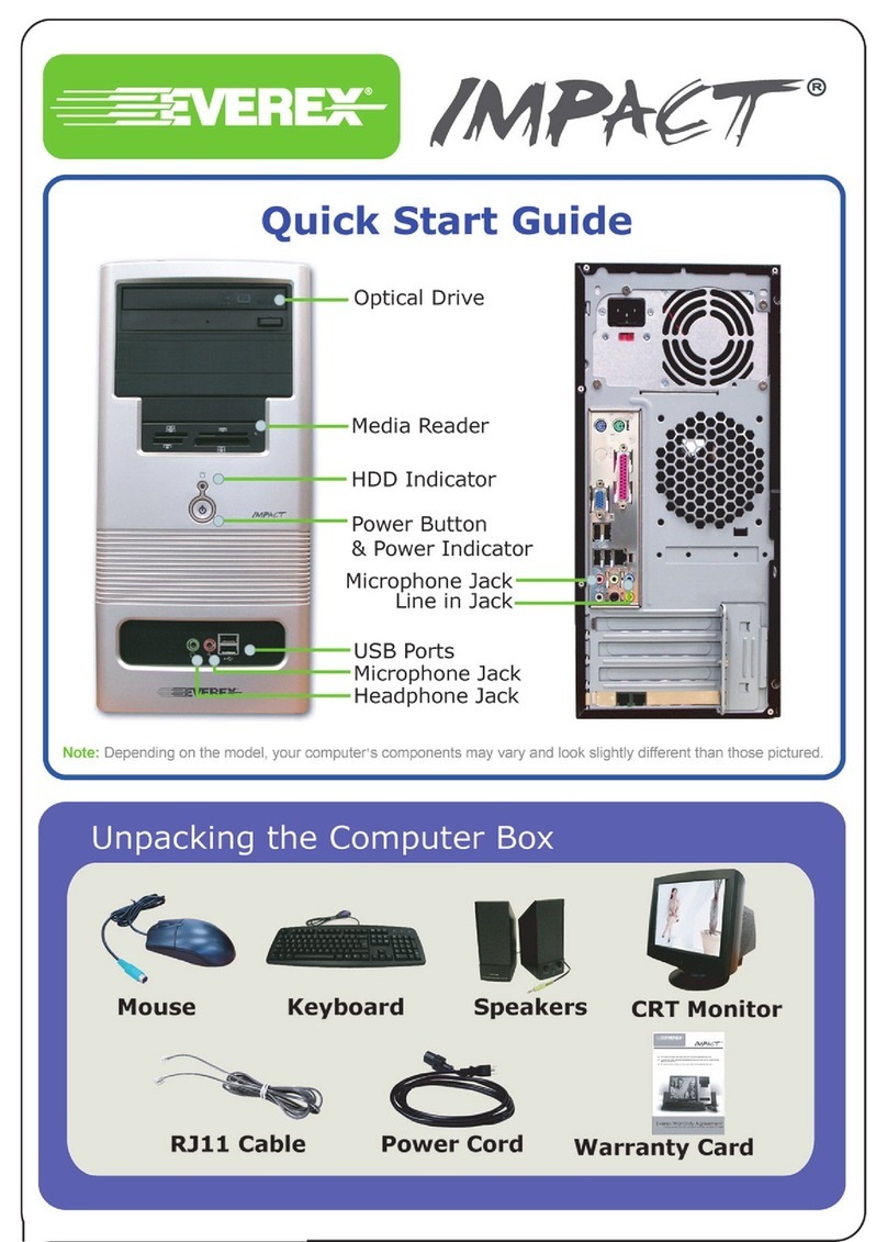 Everex Impact GC3500 quick start guide
