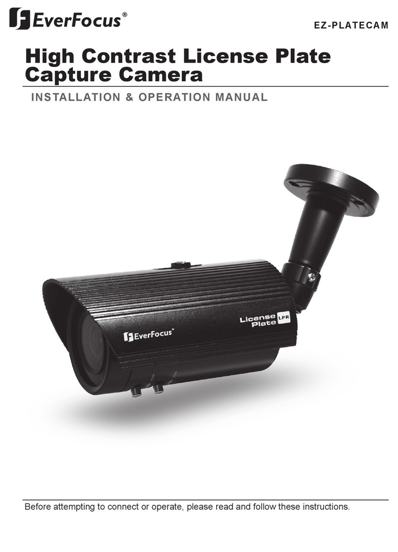 EverFocus EZ-PLATE-CAM Installation & operation manual