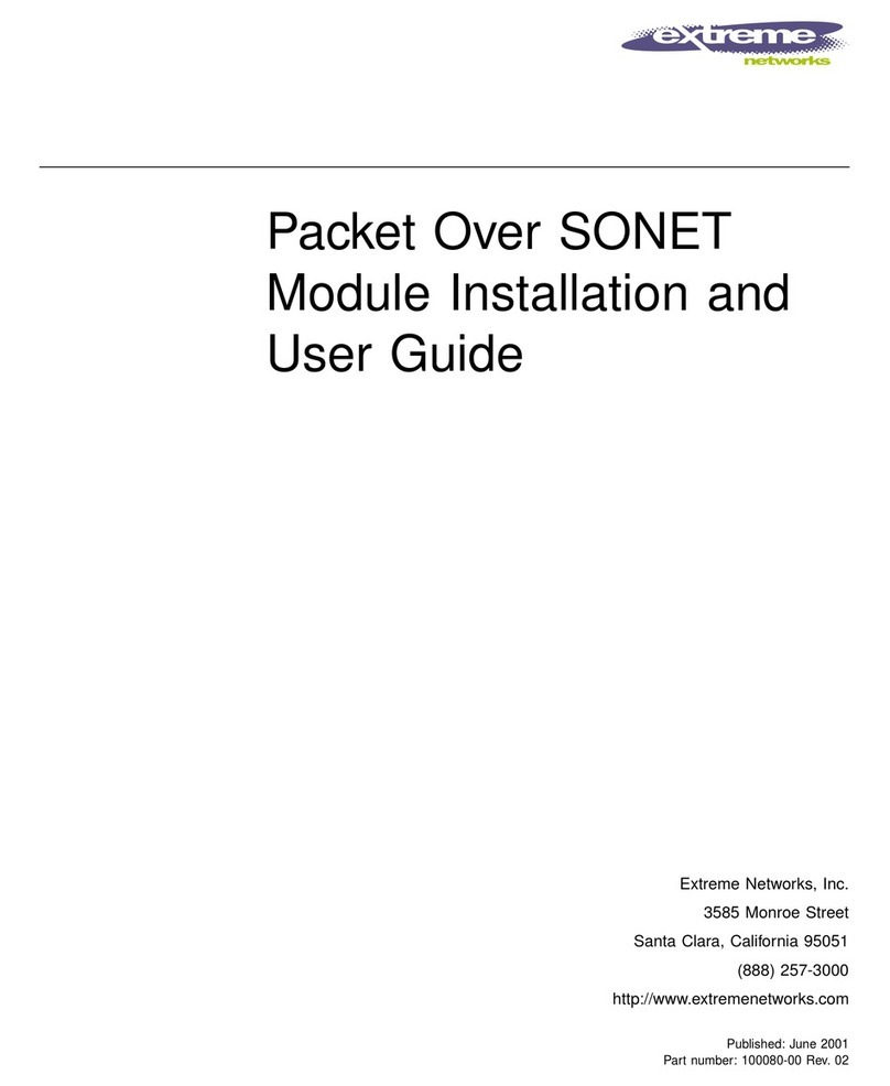 Extreme Networks PoS User manual Extreme Networks PoS User manual