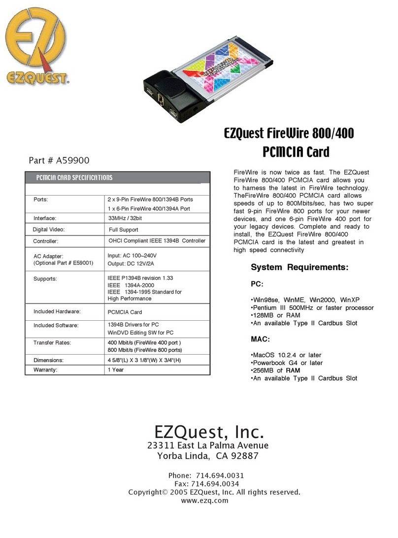Ezquest A59900 Specifications