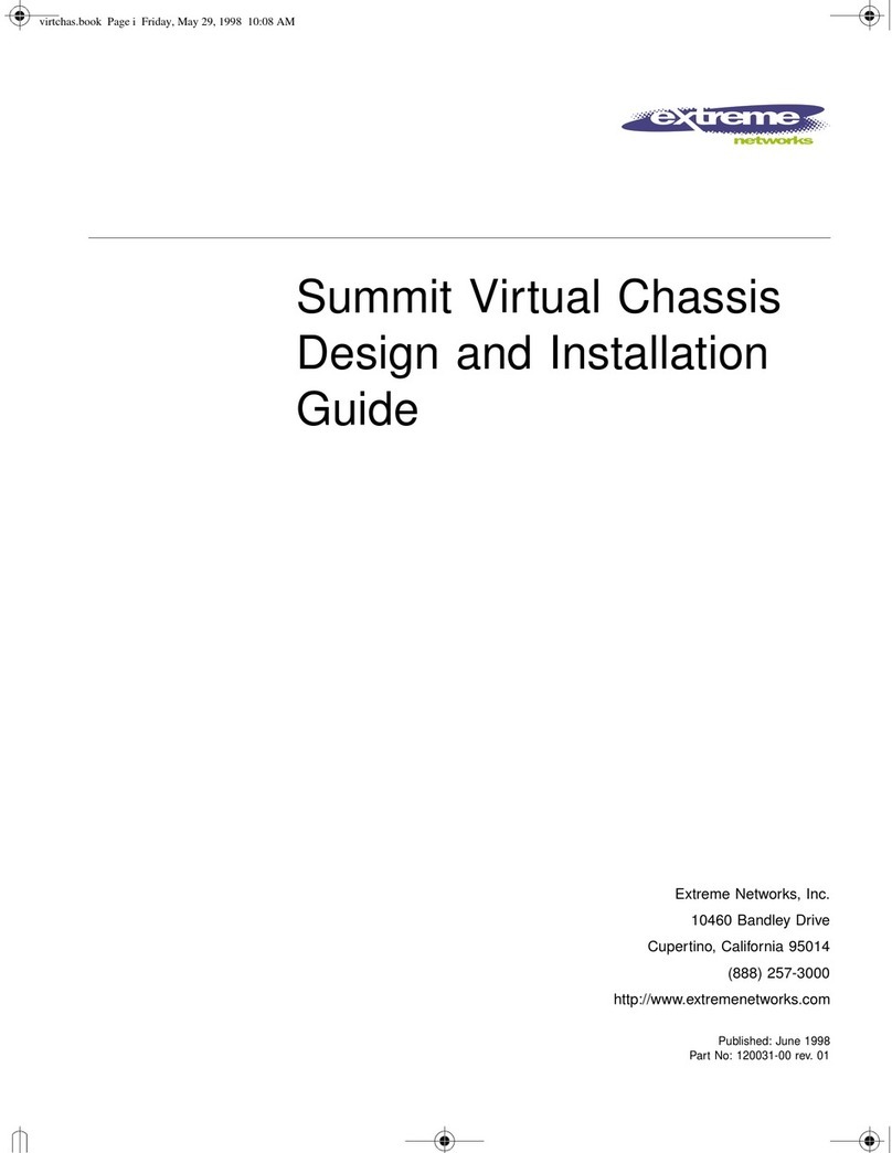 Extreme Networks Virtual Chassis installation guide Extreme Networks Virtual Chassis installation guide