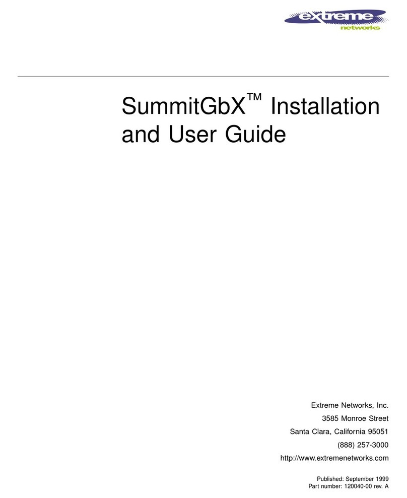 Extreme Networks GBX User manual Extreme Networks GBX User manual
