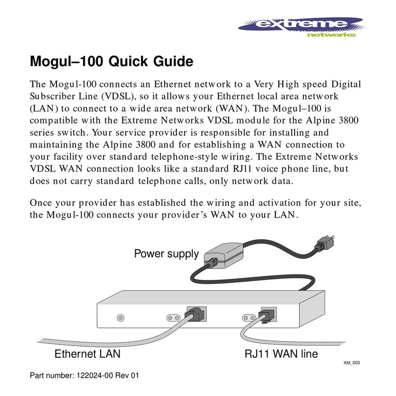 Extreme Networks Mogul-100 User manual Extreme Networks Mogul-100 User manual