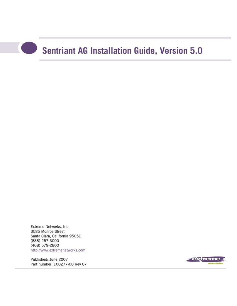 Extreme Networks Sentriant AG200 User manual Extreme Networks Sentriant AG200 User manual