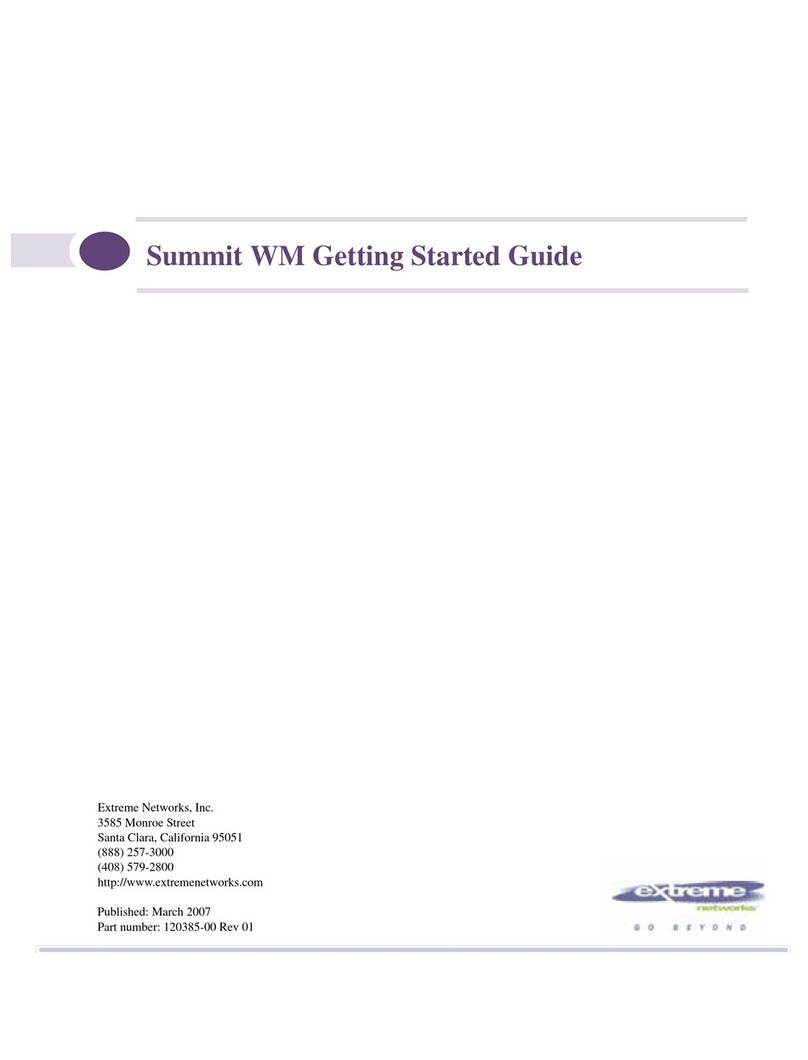 Extreme Networks Summit WM100 User manual