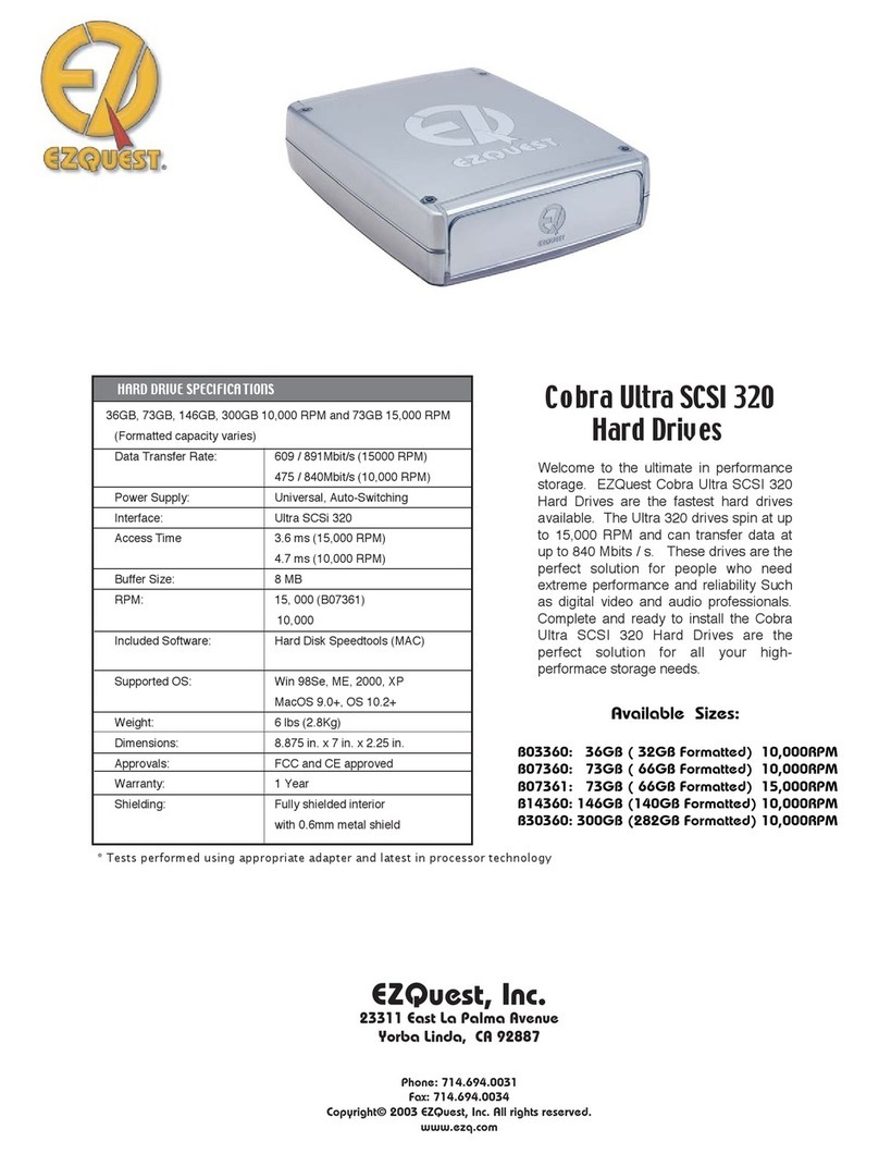 Ezquest Cobra Ultra B03360 Specifications