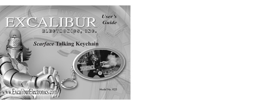 Excalibur K23 User manual