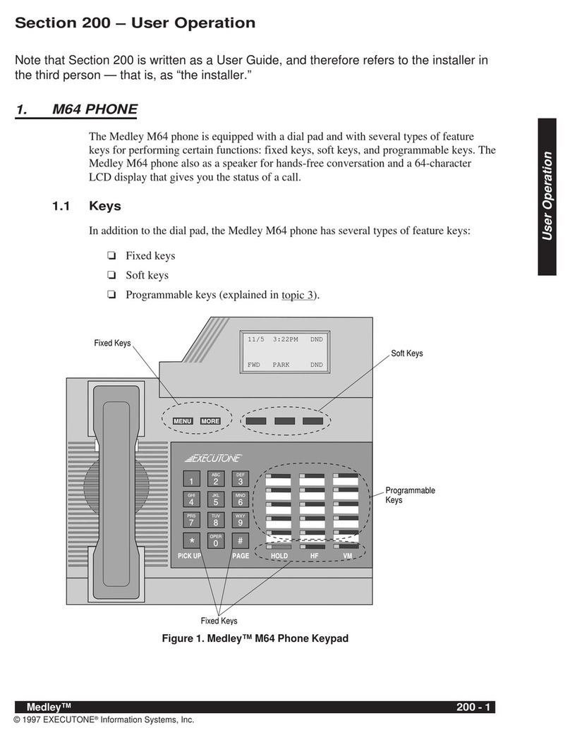 Executone Systems 84600 user guide