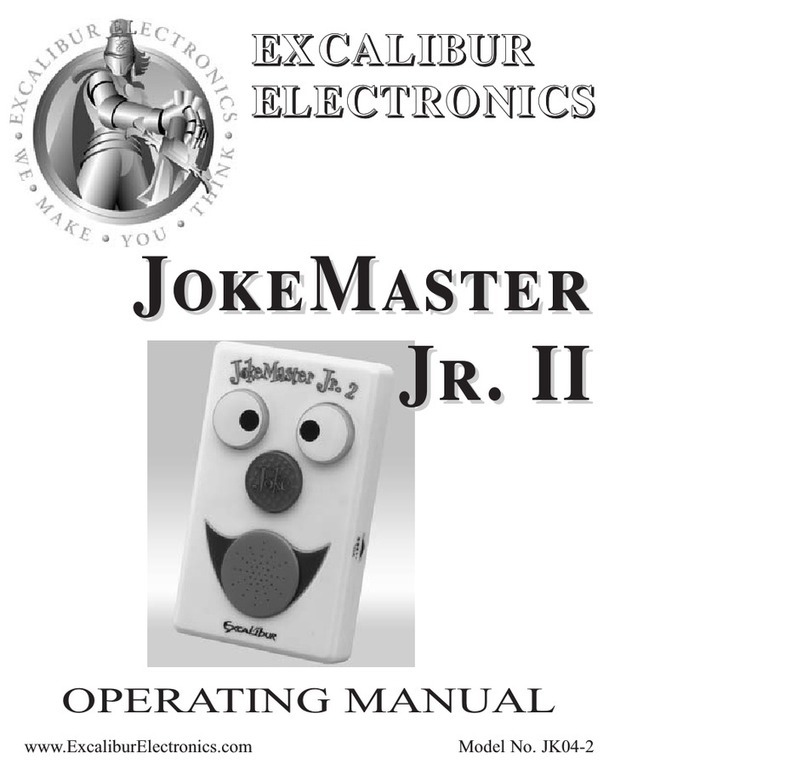 Excalibur JK04-2 User manual