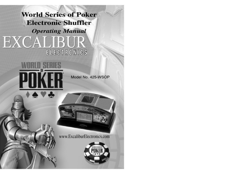 Excalibur 425-WSOP operating manual