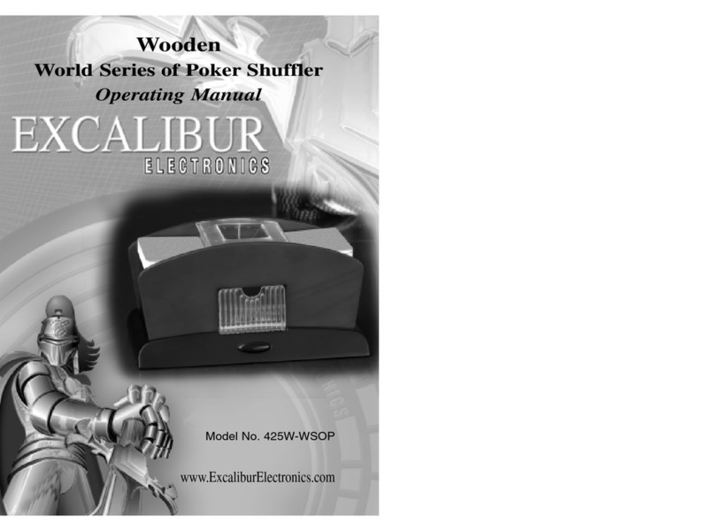 Excalibur 425W-WSOP operating manual