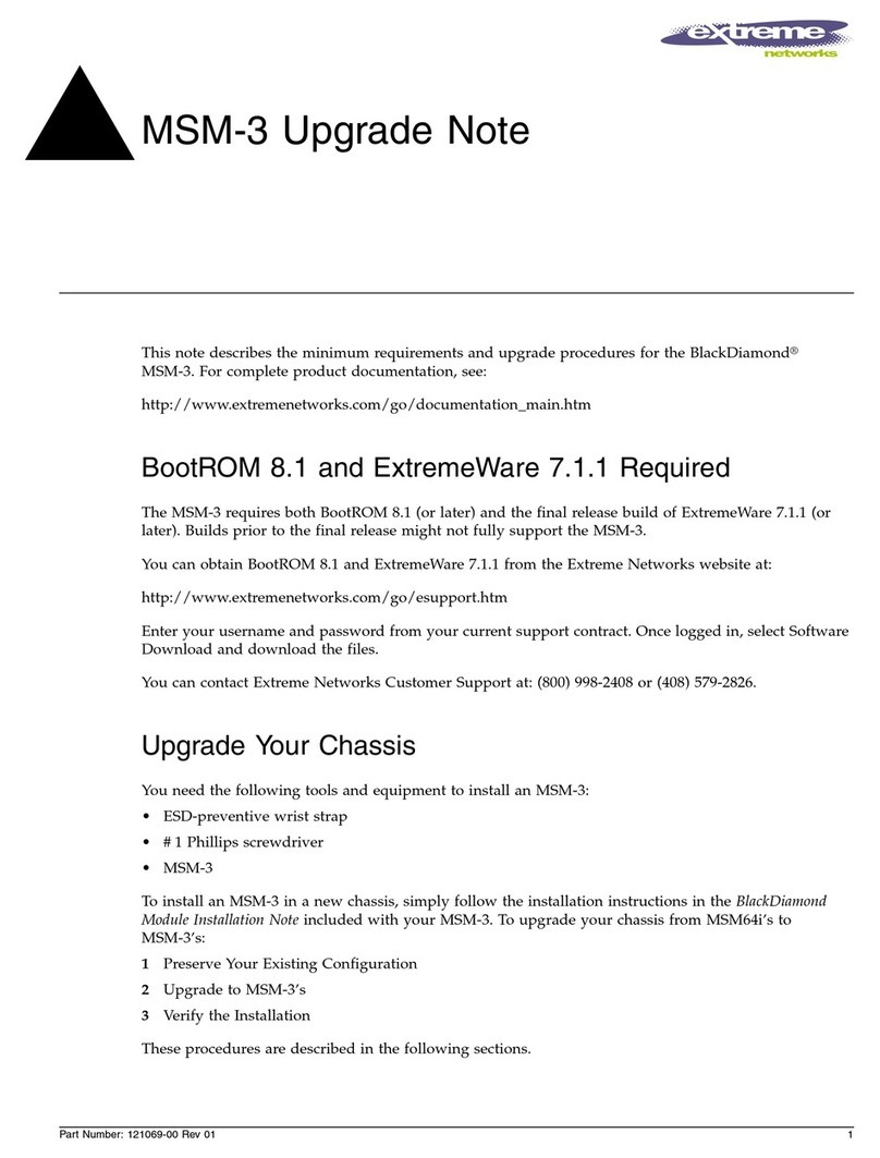 Extreme Networks BlackDiamond 6816 Installation and operation manual