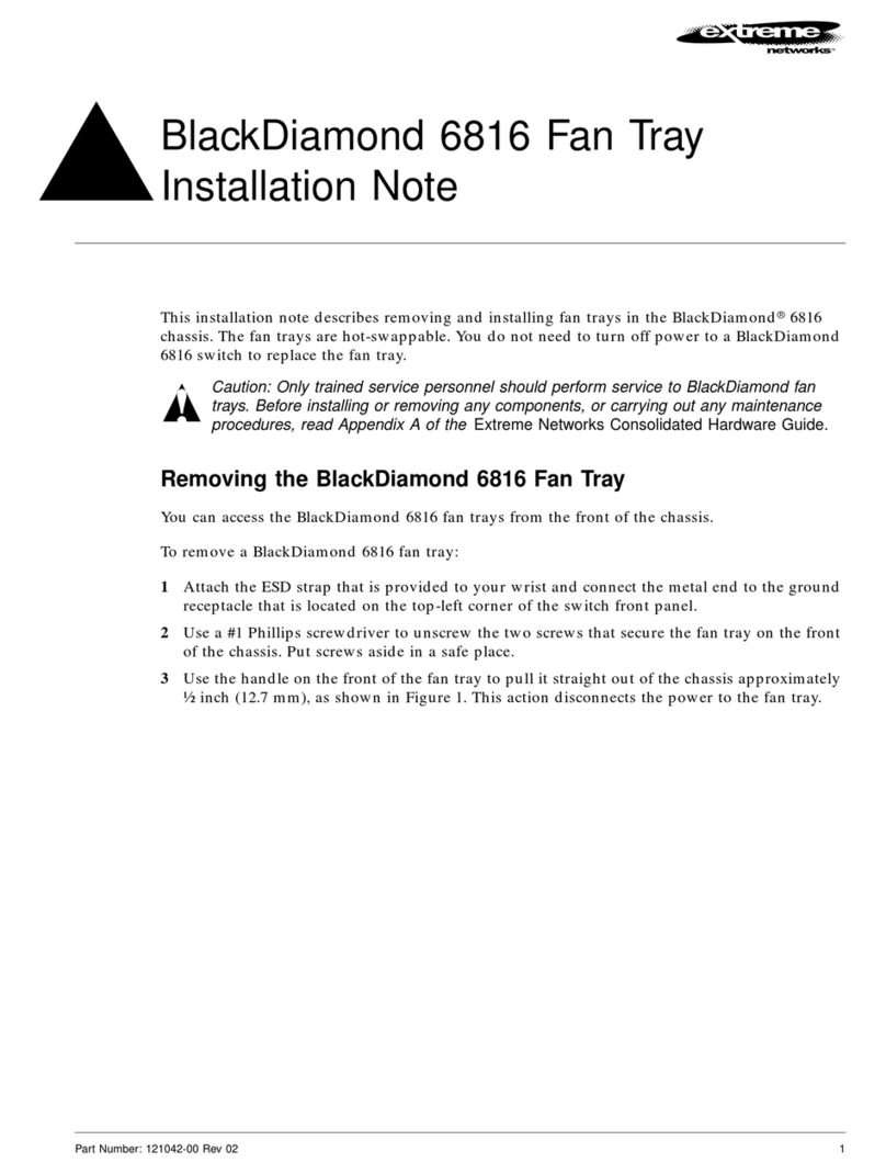 Extreme Networks BlackDiamond 6816 Installation note