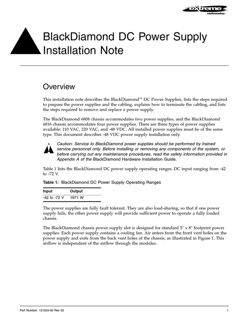 Extreme Networks BlackDiamond 6808 installation guide